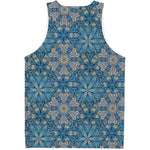 Boho Chic Mandala Floral Print Men's Tank Top