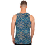 Boho Chic Mandala Floral Print Men's Tank Top