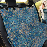 Boho Chic Mandala Floral Print Pet Car Back Seat Cover