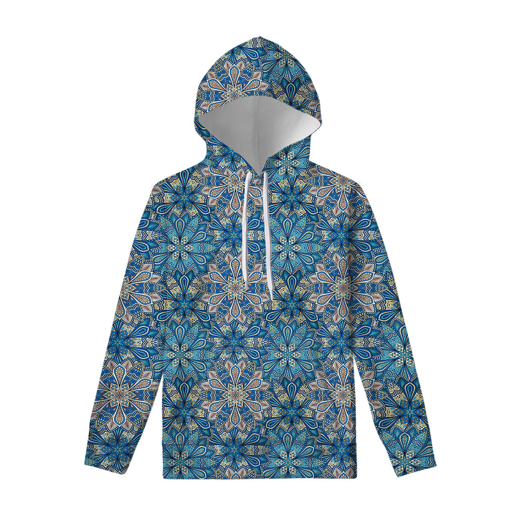 Boho Chic Mandala Floral Print Pullover Hoodie