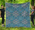 Boho Chic Mandala Floral Print Quilt