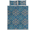 Boho Chic Mandala Floral Print Quilt Bed Set