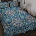 Boho Chic Mandala Floral Print Quilt Bed Set