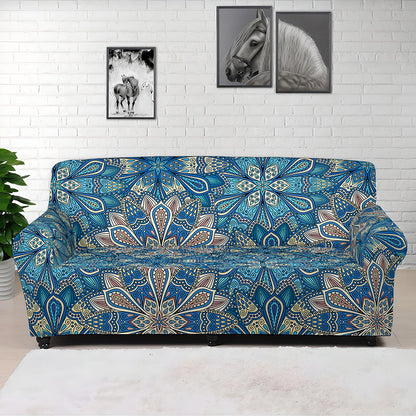 Boho Chic Mandala Floral Print Sofa Cover