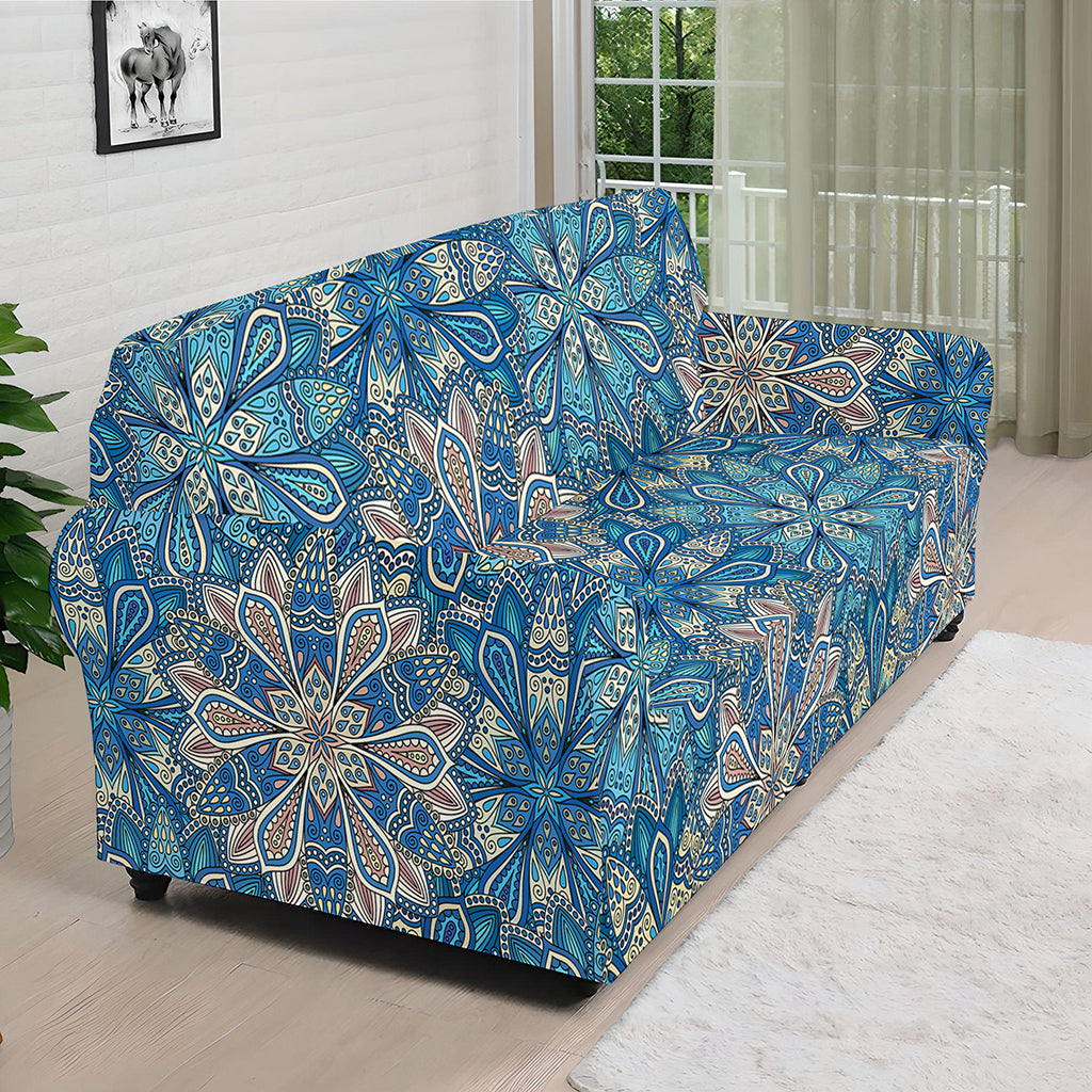 Boho Chic Mandala Floral Print Sofa Cover