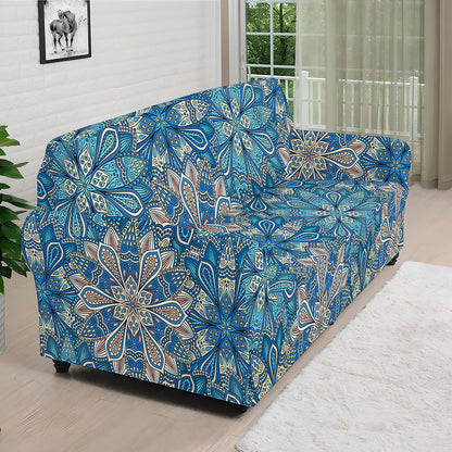 Boho Chic Mandala Floral Print Sofa Cover