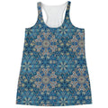 Boho Chic Mandala Floral Print Women's Racerback Tank Top