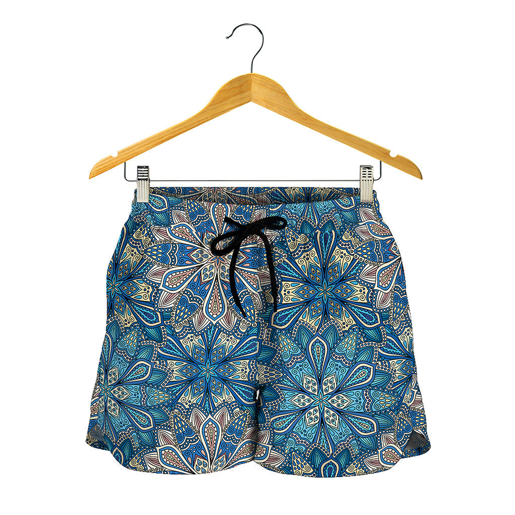 Boho Chic Mandala Floral Print Women's Shorts