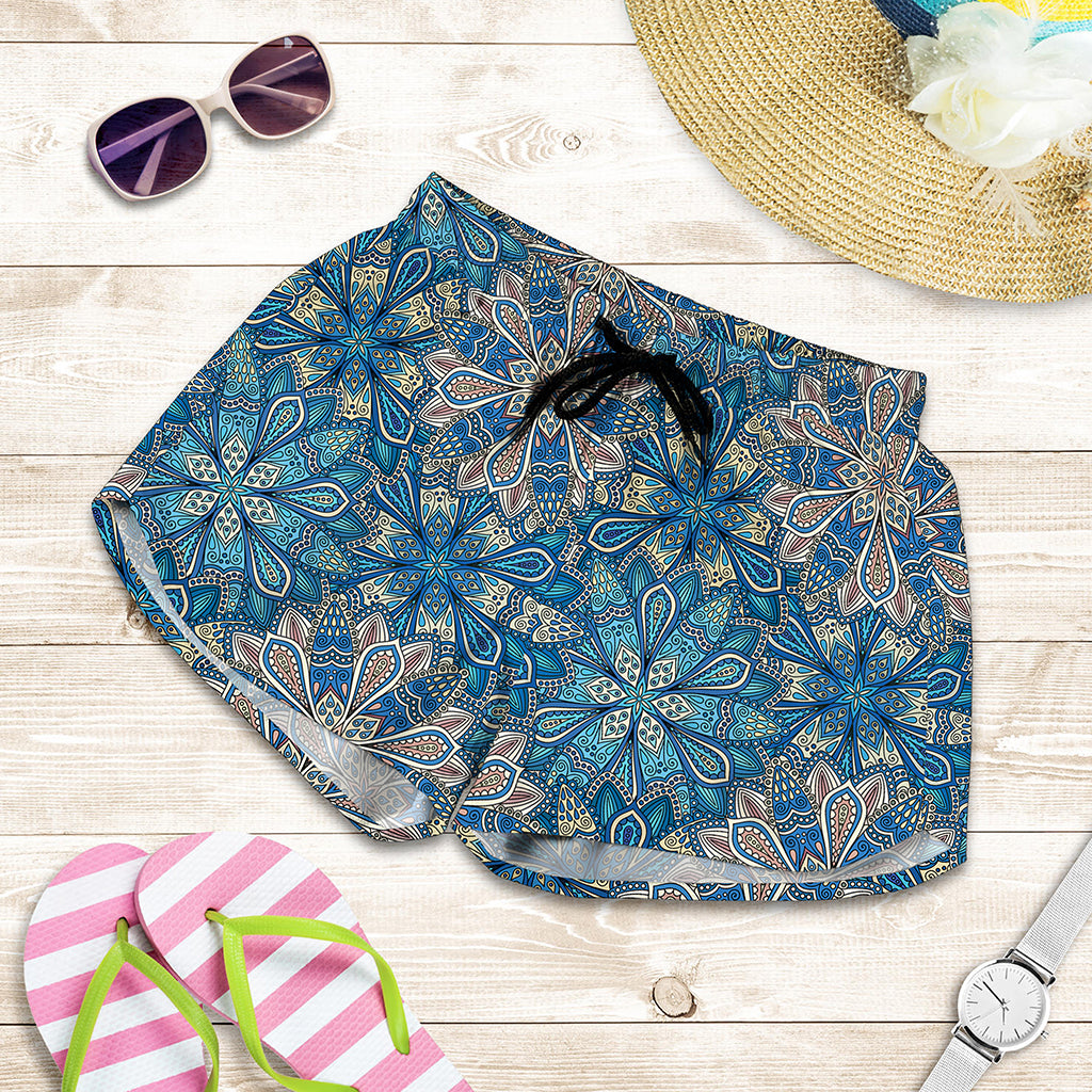 Boho Chic Mandala Floral Print Women's Shorts