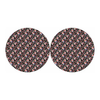 Boho Deer Skull Pattern Print Car Coasters