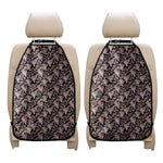 Boho Deer Skull Pattern Print Car Seat Organizers