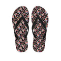 Boho Deer Skull Pattern Print Flip Flops