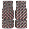 Boho Deer Skull Pattern Print Front and Back Car Floor Mats