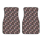 Boho Deer Skull Pattern Print Front Car Floor Mats