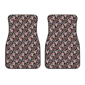 Boho Deer Skull Pattern Print Front Car Floor Mats