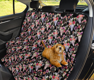 Boho Deer Skull Pattern Print Pet Car Back Seat Cover