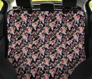 Boho Deer Skull Pattern Print Pet Car Back Seat Cover