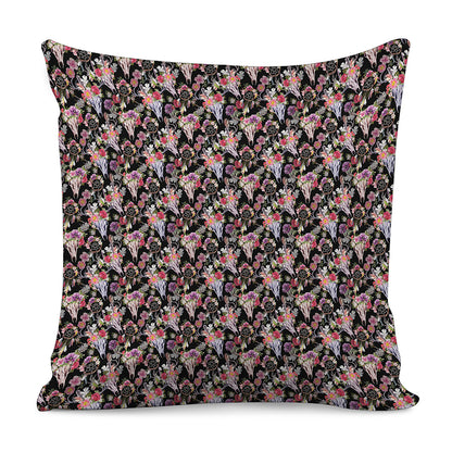 Boho Deer Skull Pattern Print Pillow Cover