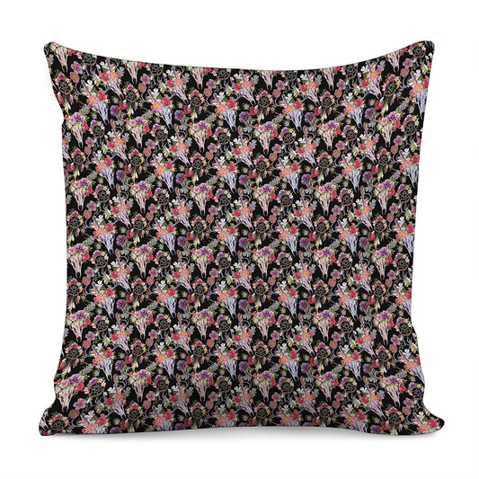Boho Deer Skull Pattern Print Pillow Cover