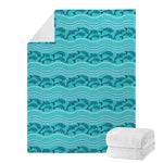 Boho Dolphin Pattern Print Blanket