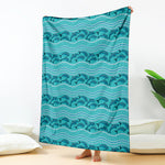 Boho Dolphin Pattern Print Blanket