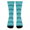 Boho Dolphin Pattern Print Crew Socks