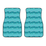 Boho Dolphin Pattern Print Front Car Floor Mats