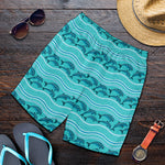 Boho Dolphin Pattern Print Men's Shorts