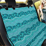 Boho Dolphin Pattern Print Pet Car Back Seat Cover