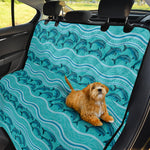 Boho Dolphin Pattern Print Pet Car Back Seat Cover