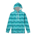 Boho Dolphin Pattern Print Pullover Hoodie