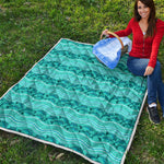 Boho Dolphin Pattern Print Quilt