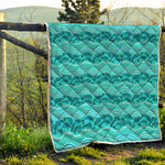 Boho Dolphin Pattern Print Quilt