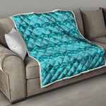 Boho Dolphin Pattern Print Quilt