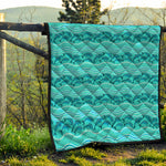 Boho Dolphin Pattern Print Quilt