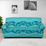Boho Dolphin Pattern Print Sofa Cover
