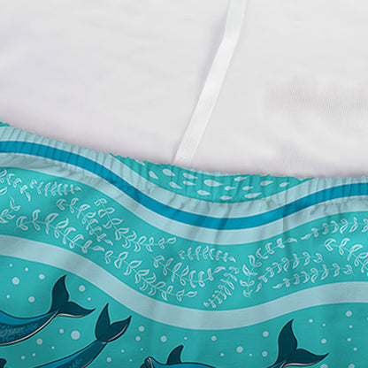 Boho Dolphin Pattern Print Sofa Cover