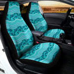 Boho Dolphin Pattern Print Universal Fit Car Seat Covers