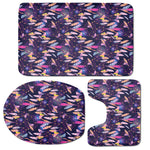 Boho Dream Catcher Pattern Print 3 Piece Bath Mat Set