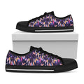 Boho Dream Catcher Pattern Print Black Low Top Sneakers