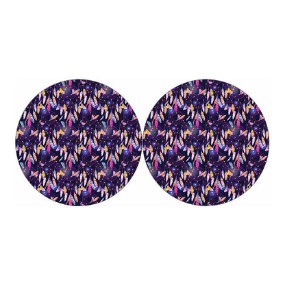 Boho Dream Catcher Pattern Print Car Coasters