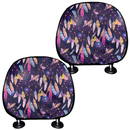Boho Dream Catcher Pattern Print Car Headrest Covers