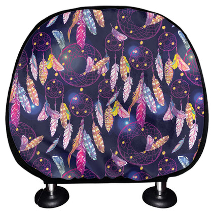 Boho Dream Catcher Pattern Print Car Headrest Covers