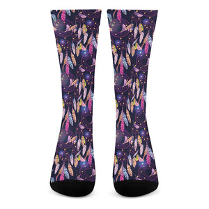 Boho Dream Catcher Pattern Print Crew Socks