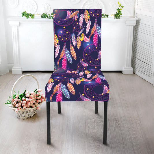 Boho Dream Catcher Pattern Print Dining Chair Slipcover