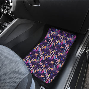 Boho Dream Catcher Pattern Print Front and Back Car Floor Mats