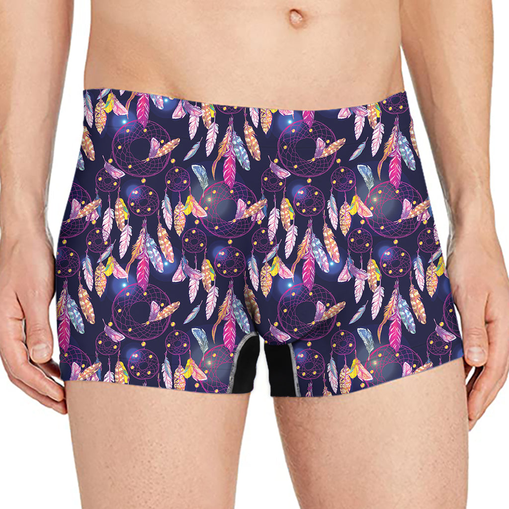 Boho Dream Catcher Pattern Print Men's Boxer Briefs