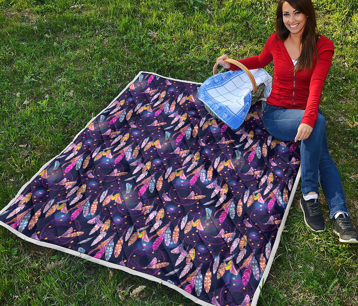 Boho Dream Catcher Pattern Print Quilt