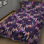 Boho Dream Catcher Pattern Print Quilt Bed Set