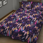 Boho Dream Catcher Pattern Print Quilt Bed Set
